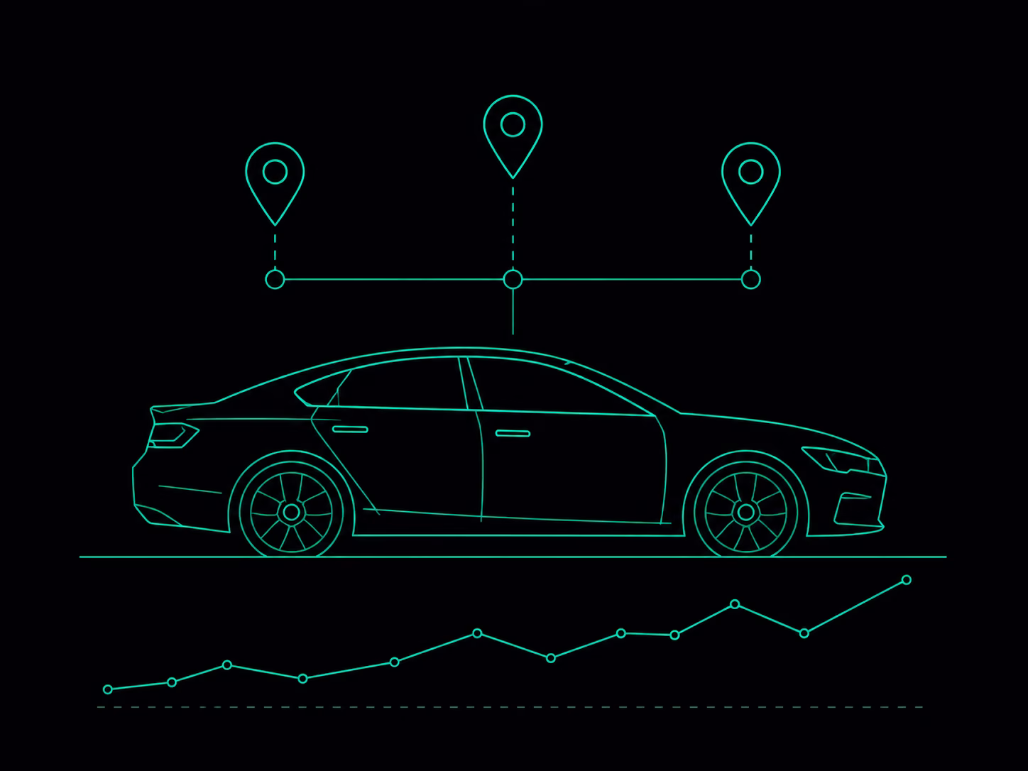 Automotive industry — stylized illustration